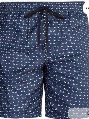 Fendi Monster Eyes Swim Shorts Navy Size 50 Designer Luxury